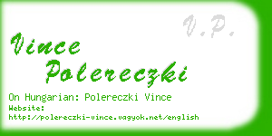 vince polereczki business card